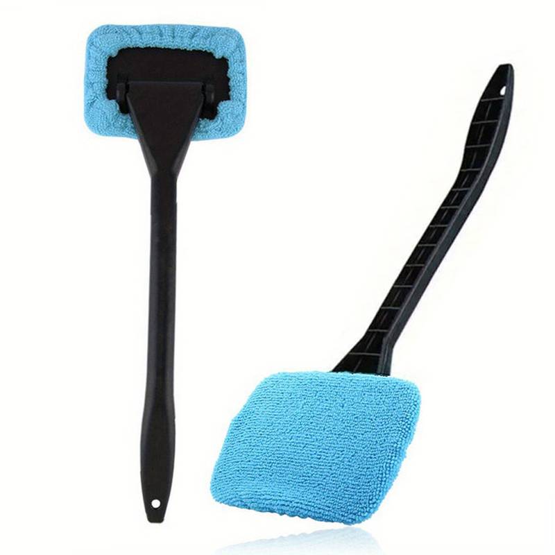 1pc, Long Handle Car Window Windshield Cleaner Brush Kit - Easy To Use Wipe Tool For Cleaning And Protecting Your Windshield