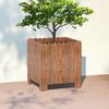 Hualongdun Extra Large Carbonized Wood Rectangular Planter Box