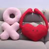 Нетоксичная буква О Х Сердце Любовь Мягкая Подушка-Плед День Святого Валентина Креативные Плюшевые Игрушки Сердечки Подарок для Детей на День Святого Валентина Невеста
