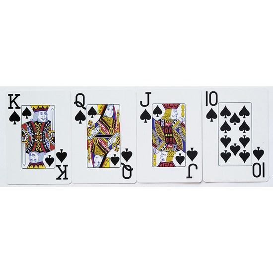 Hooni Gamble Jumbo Index Large Letter JJ Grid Pattern Hold'em Playing Card Dozen Box 12P, популярная корейская игра