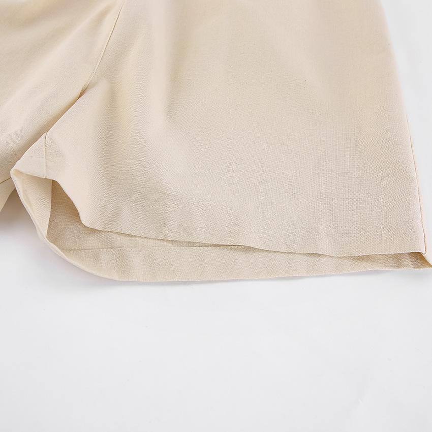 Французский летний женский комплект из хлопка и льна – Топовая, трендовая мода на 2025 год