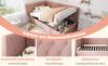 Upholstered Bed Day Bed 90x190cm, Sofa Bed with Hydraulic Storage, Children's Youth Bed Frame with Wooden Slatted Base, Velvet, Pink, without Mattress