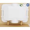 WHK Washing Machine Outlet Box,Pex Laundry Box Washer Wall Box With Drain Recessed Water Valve Box Center Double Drain 1/2-inch Crimp PEX B,PVC White
