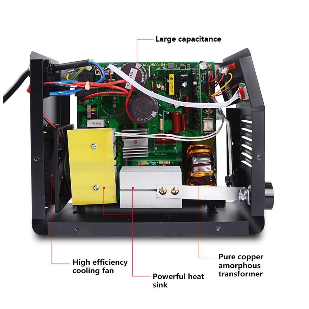 220V ZX7-250 250A IGBT Inverter Arc Mini Electric Welding Machine ARC MMA Stick Welder for DIY Welding Electric Working 4500W