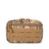 High Quality Tactical Molle Gear Pouch Admin EDC Tool Zipper Oxford Bag with Map Sleeve Attachment Laser Cut Small Utility Bag