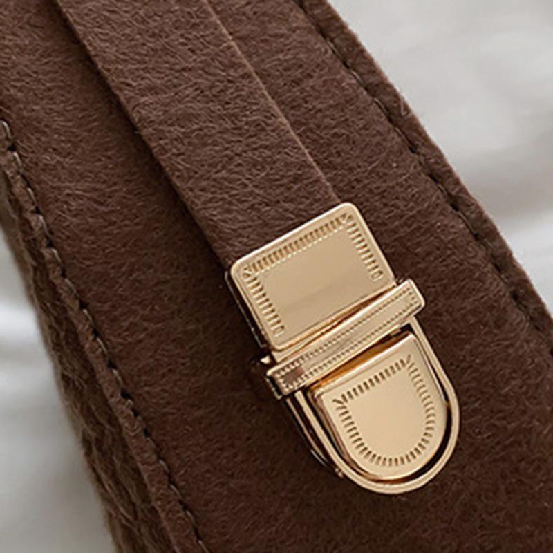 New Fashion Women Bag Retro Felt Impressed Crocodile Underarm Bag Women Shoulder Bag