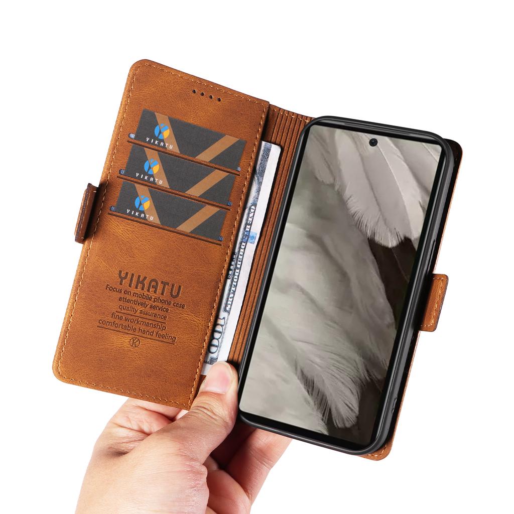 Чехол-кошелек из нубуковой искусственной кожи с боковыми пряжками и отделениями для карт для Google Pixel 6, Pixel 6a, 6 Pro, Pixel 7, 7a, 7 Pro, Pixel 8, 8a, 8 Pro, Pixel 9, 9 Pro...