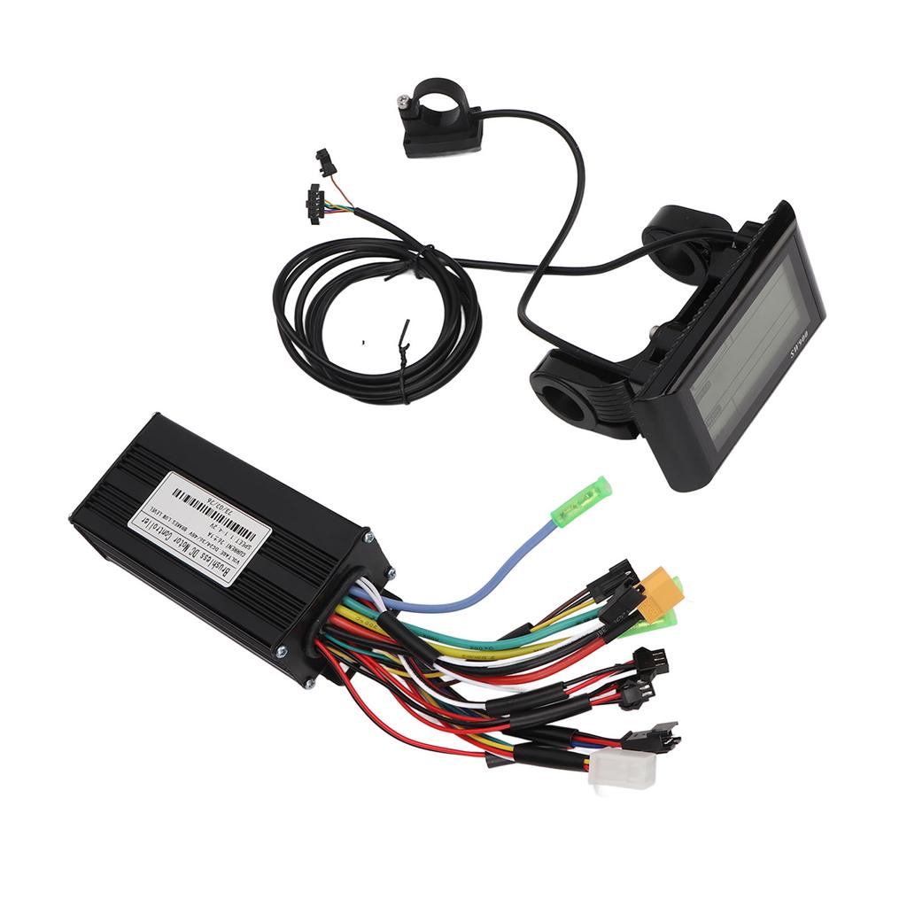 Комплект контроллера электродвигателя велосипеда 26A DC 24V 36V 48V Теплоотвод ЖК-дисплей Панель Бесщеточный