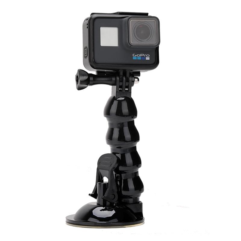 Camera Car Support Mount for Gopro Action Cam Recording Gooseneck Suction Cup Bracket Stand for Go Pro Vehicle Holder Stand