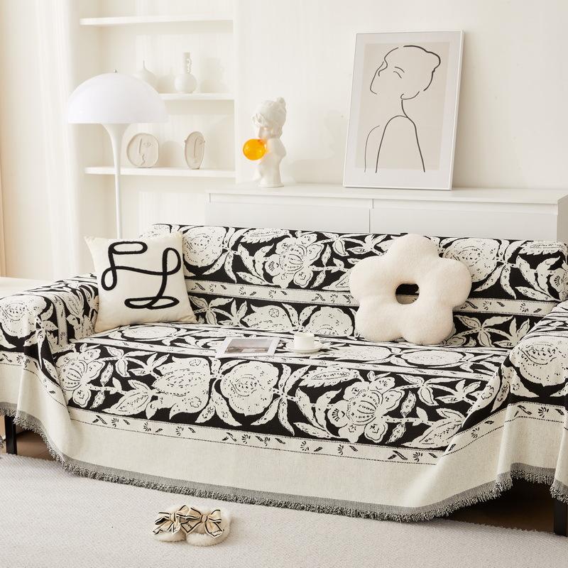 Chenille Sofa Cover Towel High Sense Anti-Scratching Four Seasons Universal Sofa Cushion Cover All-Inclusive Universal Blanket Full Covered