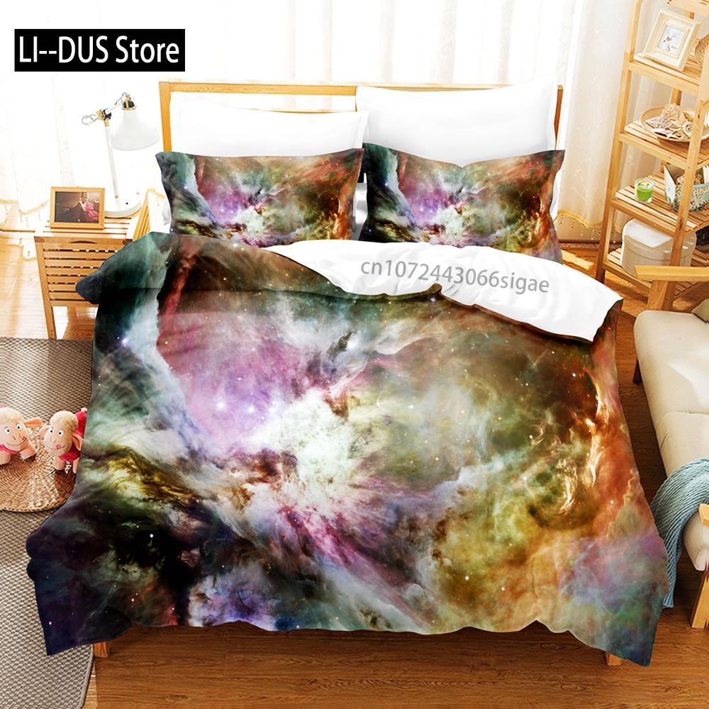 Comforter Universe Bedding Set Single Twin Full Queen King Size Starry Sky Bed Set Aldult Kid Bedroom s 3D Print 031