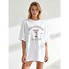 Oversized T Shirt Black Espresso Martini Social Club Graphic Print Casual Wear For Women Summer Outfit Party Look