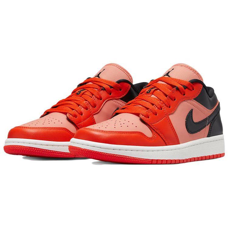 Air Jordan 1 Low SE Rush Orange Black Women Sneakers Crimson-Bliss Sail DM3379-600