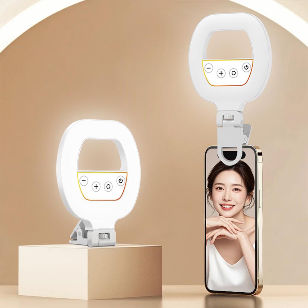 W60 заполняющий свет для мобильного телефона портативный зажим для селфи для мобильного телефона зарядное кольцо красота карманный заполняющий свет для селфи