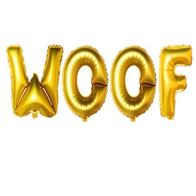 Cute Pink Blue Pet Birthday Woof Balloon Banner Hats Saliva Towels Cake Bow Tie Sets Dog Birthday Party Decorations