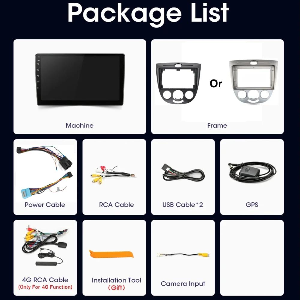 2 Din Android Car Radio Carplay для Chevrolet Lacetti J200 Buick Excelle Hrv Daewoo Gentra 2 Автомагнитола Мультимедийный Плеер GPS HU