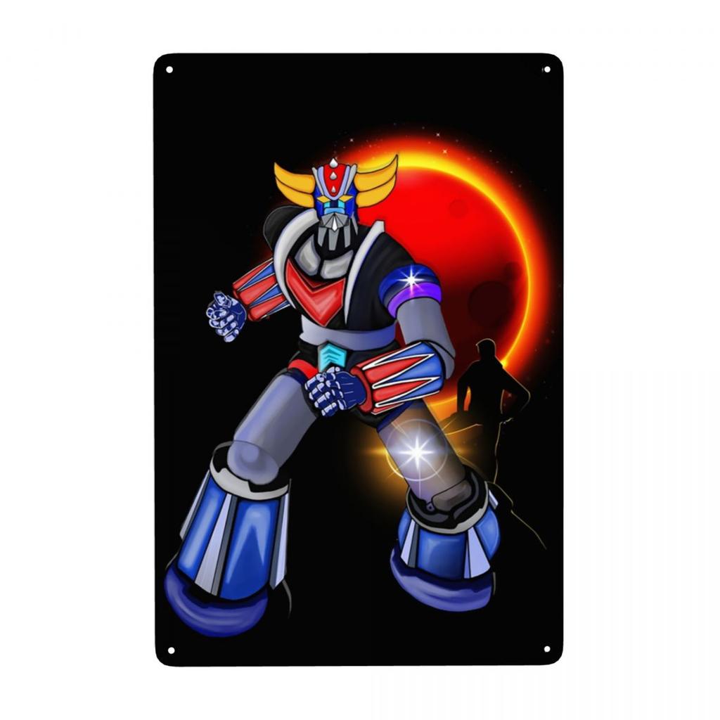 Ретро Голдирак Грендайзер Артарус Металлическая табличка На заказ НЛО Робот Голдраке Жестяные таблички Декор стены ресторана Украшения Искусство