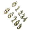 10 шт. 0-9 подвески в виде цифр, винтажные украшения в виде цифр, аксессуары для изготовления ювелирных изделий