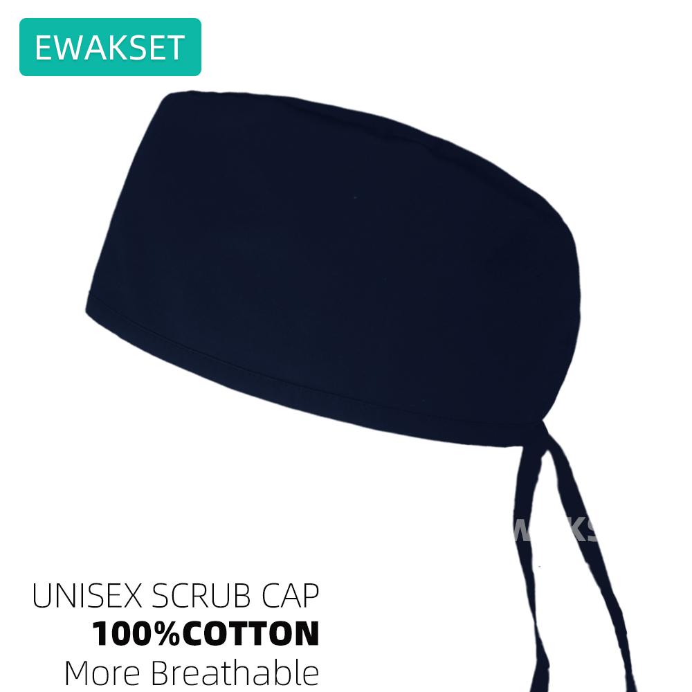 Новые бордовые однотонные лабораторные шапочки для стоматологов, клинические рабочие шапочки, регулируемые хирургические шапочки для медсестер, шапочки для ветеринарных хирургов, медицинские шапочки