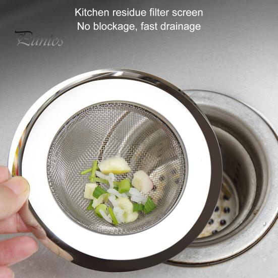 Сливной фильтр для раковины, улавливатель еды, нержавеющий, устойчивый к коррозии, быстрый дренаж, многоразовый фильтр для раковины, мусорный фильтр, кухонные принадлежности