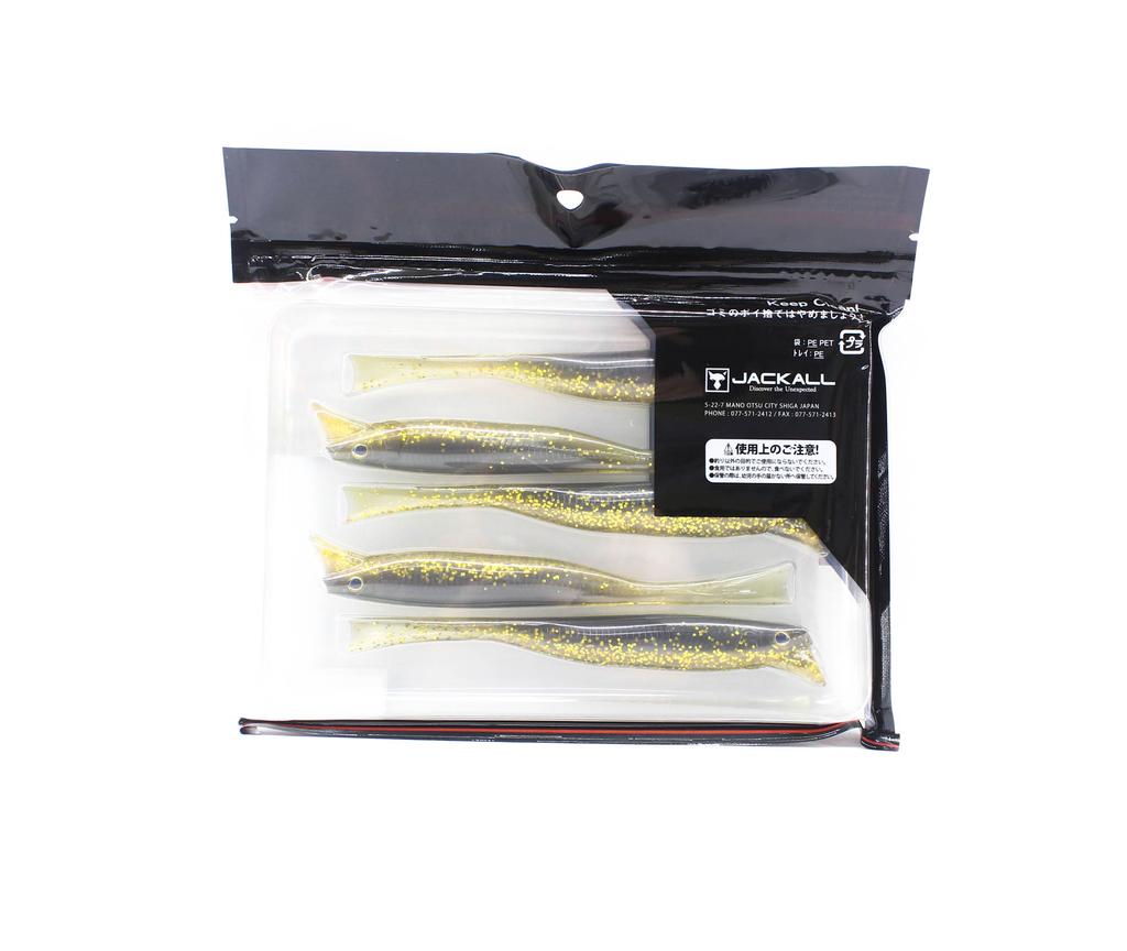 Jackall Мягкая приманка Drift Mellow 5.2 дюйма Mamo Gold & Black (5417)