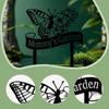 Butterfly Silhouette Garden Stake Mom Sign Outside Weatherproof Lawn Decor Yard for