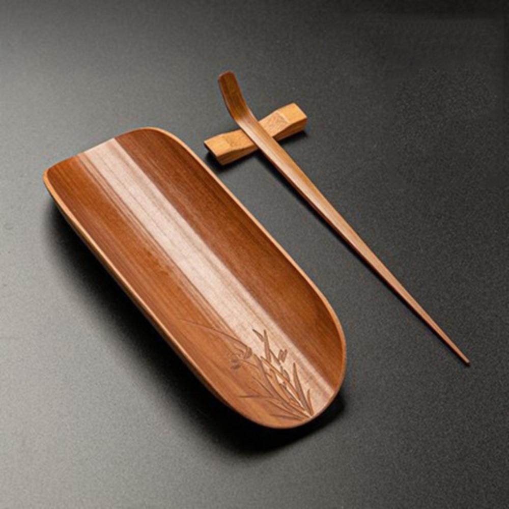 Китайский бамбуковый чайный набор ложек традиционный чайный совок кофейные принадлежности скребок для чая магазин чая