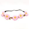 Daisy Floral Wreath Elastic Headband Decorative Flower Headpiece Headwear For Home Decoration Or Festival Celebrations