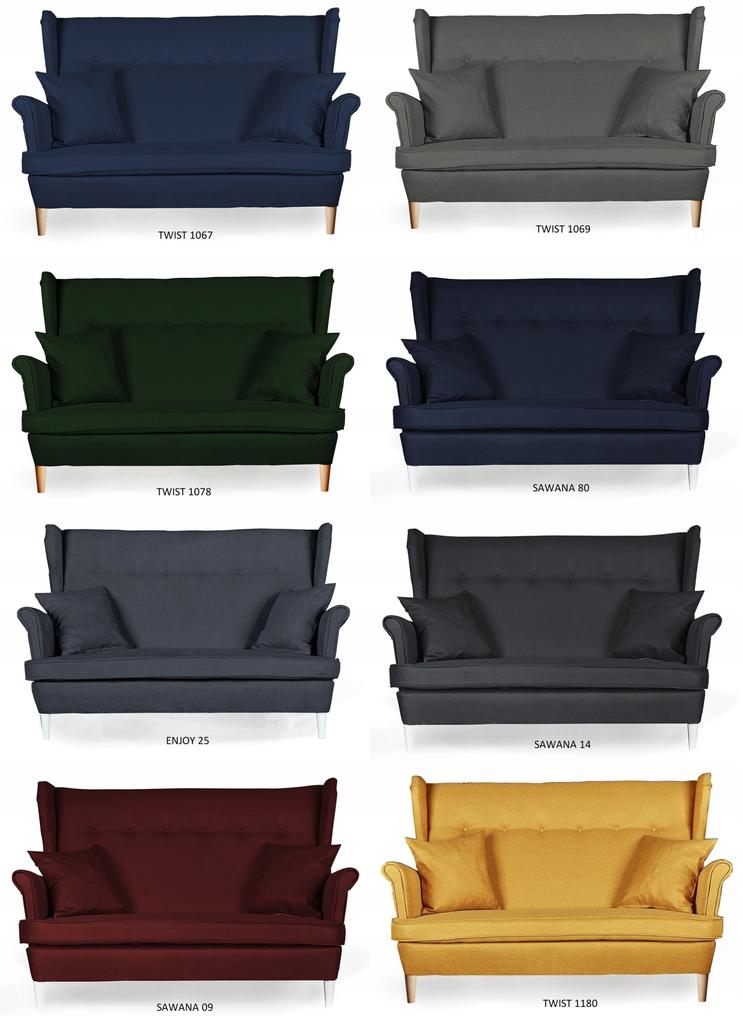 Комплект мягкой мебели Ari Wingback, кресла, пуфы, комплект семейной мебели