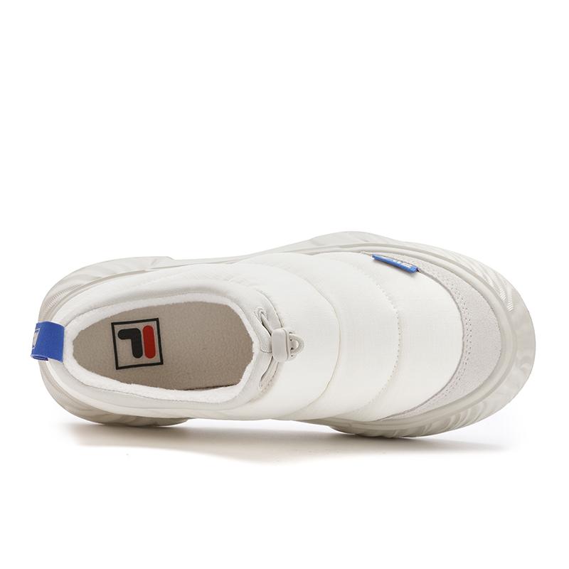 Fila Fosso Wi Серия Retro Модный тренд Низкие кеды для скейтборда Женские кроссовки Молочно-белый F12W442208FGL