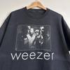 Репринт футболки Weezer 90-х черная с коротким рукавом Унисекс Футболка