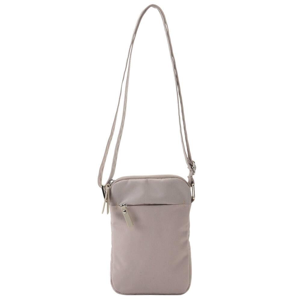 NITORI DECO HOME Vertical Smartphone Pouch CS07 Mocha Water-Repellent Phone Bag with Detachable Strap
