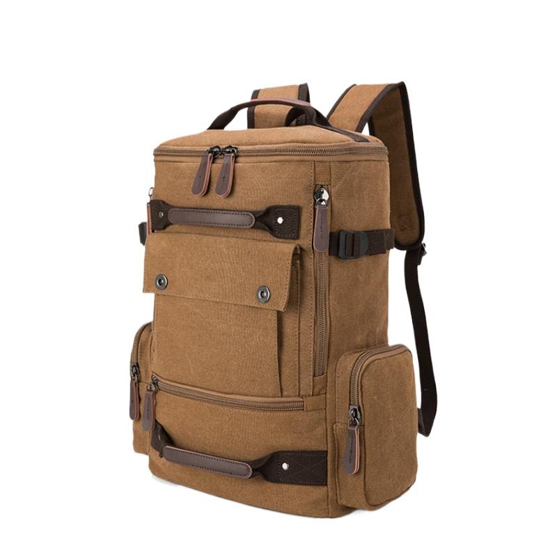Винтажные износостойкие 16 A промытые холщовые мужские рюкзаки для скалолазания, походов, путешествий, портативные многофункциональные многослойные мужские сумки