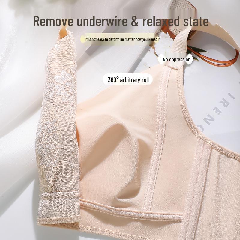 Бесшовный спортивный бюстгальтер для женщин: Минимайзер для большой груди, Тонкий, Предотвращающий обвисание, Поддерживающий, Без косточек, С боковой поддержкой для лета.