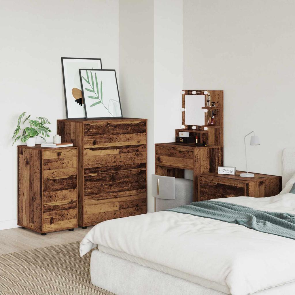 Storage Cabinet Reclaimed Wood Look 40 x 48 x 81 cm Engineered Wood