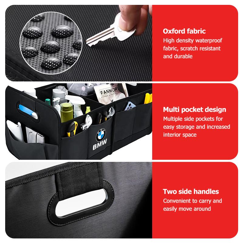 Car Trunk Storage Box Organizer Foldable Stowing Tidying Container Bag For BMW E46 E90 E60 F10 E39 F30 E36 E87 E90 E30 E53 F31