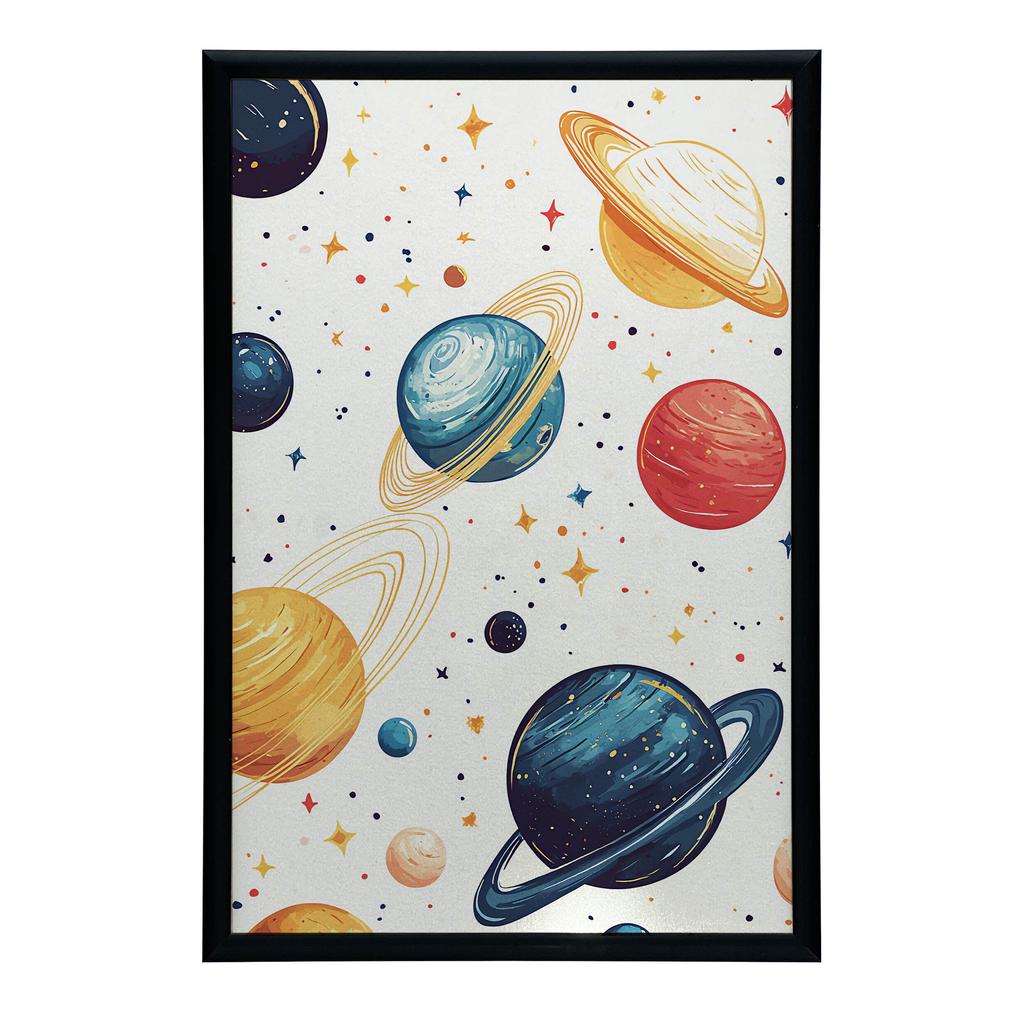 Plakat Kosmiczna Harmonia Plakat Kosmiczna Harmonia, 40X50 Cm, Rama Aluminiowa Czarna, Papier Matowy 230 Gsm