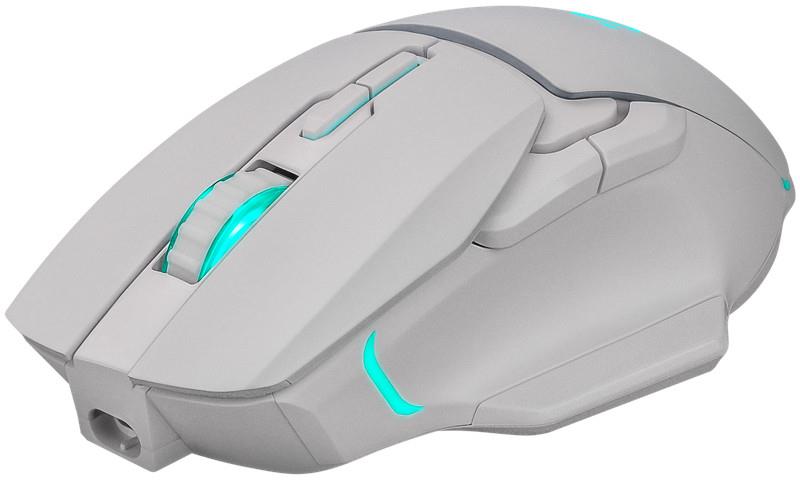 Mysz bezprzewodowa Defender STIX GM-009 optyczna 3200dpi biała RGB AKUMULATOR 7 przycisków Gaming bezklikowa silent