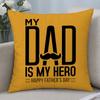 Holiday Fathers Day Cushion Cover Cushion Covers Natural Linen Breathable Sofa Bedroom Decor Pillowcase