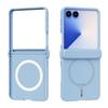 Чехол 3-в-1 из жидкого силикона, невидимый, для Samsung Galaxy Z Flip 7 Flip7, с магнитом, для беспроводной зарядки, ударопрочный, защитный
