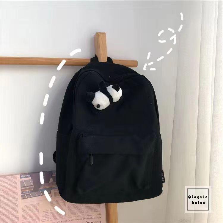 Schoolbag Japanese simple and versatile campus backpack Korean version ins college style student backpack female chic casual schoolbag female
