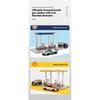 1/43 1/64 Bay Gas Station Assembly Model Children's Toy Scene Alloy Car Set, Suitable for Boys Over 3 Years Old