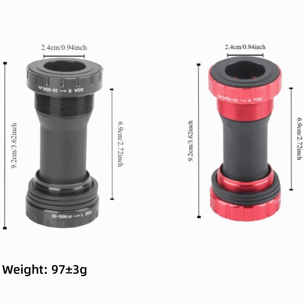 1.37x24T Каретка Bottom Bracket Дорожные Велосипеды Bottom Bracket Алюминиевый Сплав Горные Велосипеды Bottom Bracket 68-73мм Стальные Подшипники