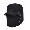 Men's Aviator Trapper Hat Winter Earflap Warm Russian Face Hat Ski Cap Outdoor