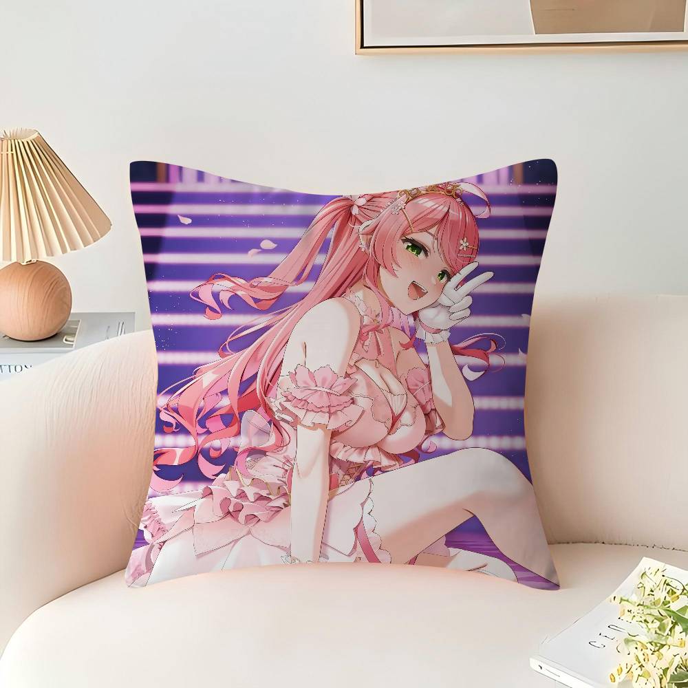 Наволочка Сакура Мико мультяшный Подарок Наволочка для подушки Спальня Дом Диван Кресло Сиденье Декор наволочка