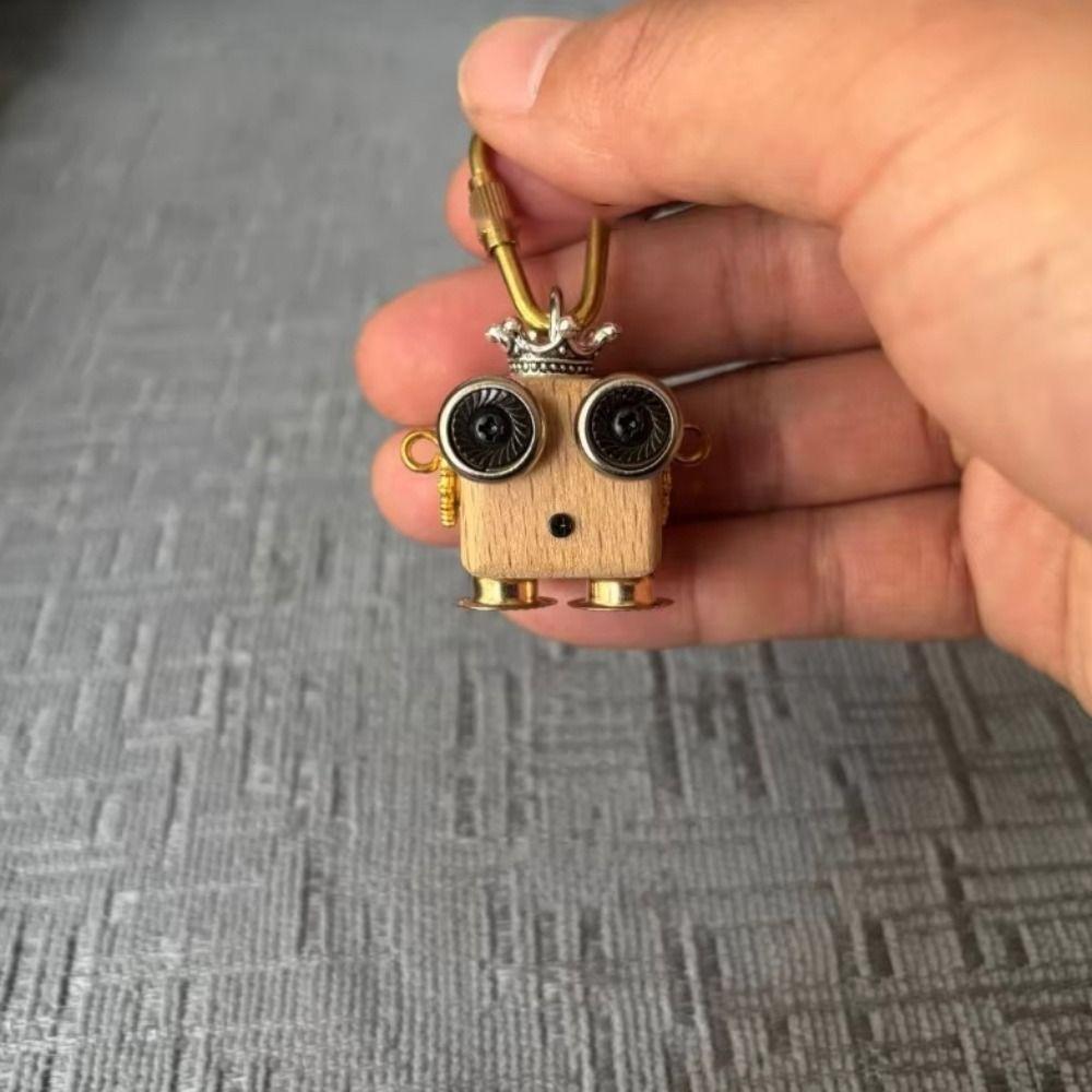 New Robot Pendant Gold Color Robot Keychain Aesthetic Choker Pendant Home