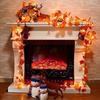 Подвеска Кленовые Рождественские Листья Светящаяся Осенняя Гирлянда 102030 Светодиодные Гирлянды