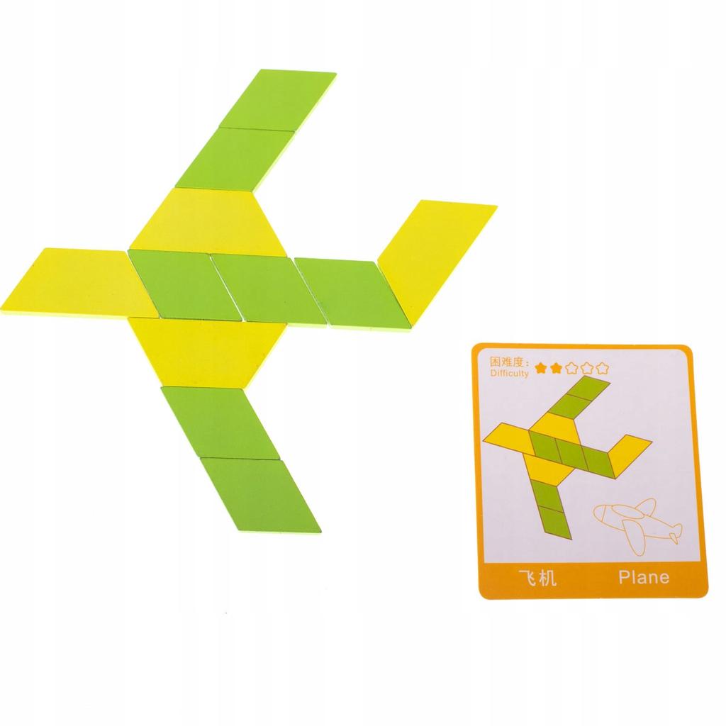 Puzzle Drewniane Układanka Gra Montessori Kreatywne 155 Elementy