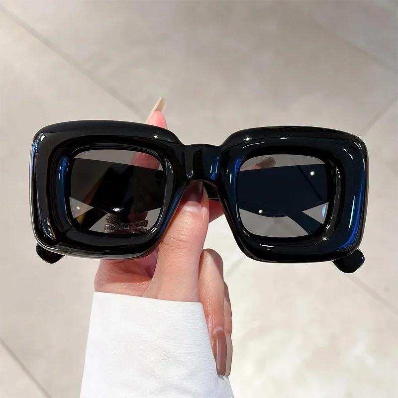 Новые солнцезащитные очки с oversized оправой для женщин, модные, с забавной индивидуальностью, UV400, для улицы, стрит-фото, Очки от солнца Oculos De Sol