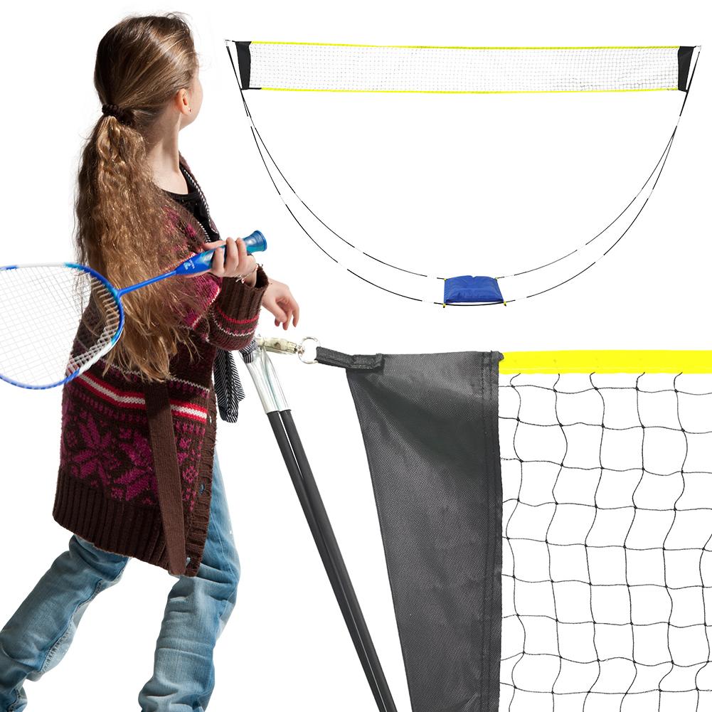 Portable Badminton Net Badminton Net Stand with Carry Bag Tennis Net Multifunctional Beach Net for Court Garden Backyard